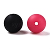 Rubberized Style Imitated Silicone Acrylic Beads MACR-T048-01B-03-2