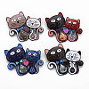 Double Cat Enamel Pin JEWB-N007-028-FF-1