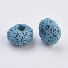 Natural Dyed Lava Rock European Beads G-E477-A07-2
