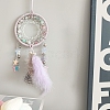 Cotton Woven Net/Web with Feather Hanging Decorations PW-WG9797B-04-1