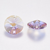 Faceted Glass Rhinestone Charms RGLA-F049-10mm-371PS-2