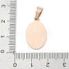 Ion Plating(IP) 304 Stainless Steel Pendants STAS-H356-07RG-3