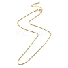 Ion Plating(IP) 304 Stainless Steel Rope Chain Necklace for Men Women NJEW-M200-04G-1