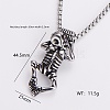 Gothic 316 Surgical Stainless Steel Pendant Box Chain Necklaces for Men ZF3615-12-1