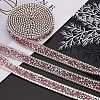 Glitter Hotfix Rhinestone(Hot Melt Adhesive On The Back) OCOR-WH0058-06-4