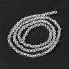 Clear Glass Bicone Beads Strands X-GLAA-S026-3mm-07-3