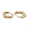 Brass Huggie Hoop Earring Findings KK-H741-01G-2