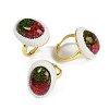 Brass Adjustable Rings RJEW-P128-04G-B-1