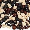 180Pcs 6 Styles Dyed Natural Wood Beads WOOD-PA0001-28-7