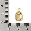 Real 18K Gold Plated Brass Micro Pave Clear Cubic Zirconia Pendants KK-L216-002G-J-3