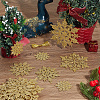 36Pcs Snowflake Plastic Pendant Decorations DIY-CP0013-33C-4