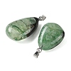 Natural Dyed & Heated Agate Tumbled Stone Pendants GG-K002-07B-2