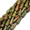 Natural Unakite Beads Strands G-E576-42-1