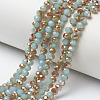 Electroplate Glass Beads Strands EGLA-A034-J4mm-J06-1
