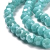 Electroplate Opaque Glass Beads Strands LS-EGLA-A035-P4mm-A12-3