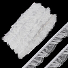 Polyester Pleated Elastic Lace Trim DIY-WH0656-82A-1