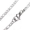 Tarnish Resistant 304 Stainless Steel Figaro Chain Necklaces STAS-F034-06P-1