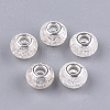 Crackle Resin European Beads RPDL-S012-B16-1