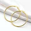 201 Stainless Steel Big Hoop Earrings EJEW-P066-38G-1