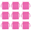 20Pcs Rectangle Polyester Imitation Burlap Packing Pouches Drawstring Bags ABAG-TA0001-95E-3