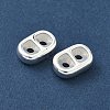 Brass Silicone Slide Charms KK-C099-06B-S-2