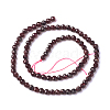 Natural Garnet Beads Strands G-J376-36B-4mm-2