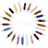 48Pcs 12 Styles Natural Mixed Stone Connector Charms FIND-SZ006-08-1