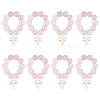 Round Dyed Natural Jade Pendants Decoration HJEW-OC00010-1