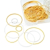 80Pcs 8 Style Brass Linking Rings KK-FS0001-15-3