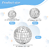 AHADERMAKER 60Pcs 3 Style Foam with Glass Disco Ball Decoration DIY-GA0006-22-2