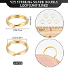20Pcs 925 Sterling Silver Double Loop Jump Rings STER-BBC0002-11B-G-2