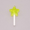 Resin Pendants RESI-WH0025-11I-2