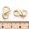 Brass Hook Clasps X-KK-N254-18G-3