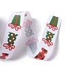 25 Yards Christmas Theme Printed Polyester Grosgrain Ribbon OCOR-C004-02H-3