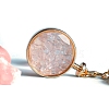 Natural Rose Quartz Keychains PW-WG44394-01-1