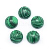 Synthetic Malachite Cabochons G-P393-R49-4MM-1