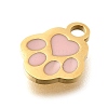 304 Stainless Steel Enamel Charms STAS-L022-466G-02-2