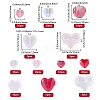 100Pcs 5 Styles Transparent Glass Beads GLAA-SC0003-14-2