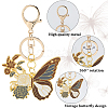 DIY Alloy Enamel Butterfly Pendants Keychain Making Kits DIY-SP0003-10D-5