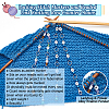 ABS Plastic Imitation Pearl & Acrylic & Glass Beaded Knitting Row Counter Chains HJEW-AB00548-4