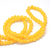 Baking Painted Imitation Jade Glass Round Bead Strands DGLA-Q021-4mm-30-3