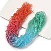 Transparent Painted Glass Beads Strands DGLA-A034-T1mm-A11-1