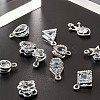 Rhombus Alloy Charms ZIRC-CD0001-02-13