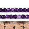 Dyed Natural White Jade Beads Strands X-G-T139-4mm-60-13-5