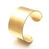 304 Stainless Steel Open Cuff Bangles for Women BJEW-Z083-02G-02-4