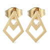 PVD Vacuum Plating 304 Stainless Steel Stud Earrings for Women EJEW-A048-31G-1