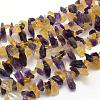 Rough Raw Natural Citrine and Amethyst Beads Strands G-K202-24-1