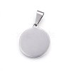 Non-Tarnish 304 Stainless Steel Pendants STAS-P211-28P-2