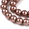 Baking Painted Pearlized Glass Pearl Round Bead Strands HY-Q003-10mm-92-3