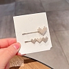 2Pcs Rhinestone Hair Bobby Pins PW-WG296C1-03-1